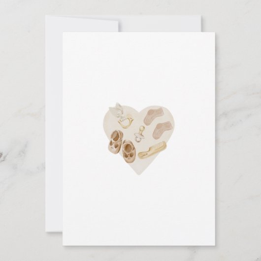 Invitation Baby shower mobile moderne Boho Nursery (Dos)