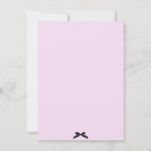 Invitation Baby shower mobile Pink & Black Bow (Dos)