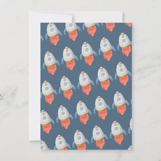 Invitation Baby shower mobile spatial Astronaut (Dos)