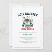 Invitation Baby shower moche de sucre de Noël (Devant)