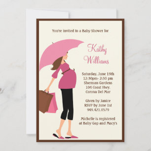 Invitation Baby shower moderne