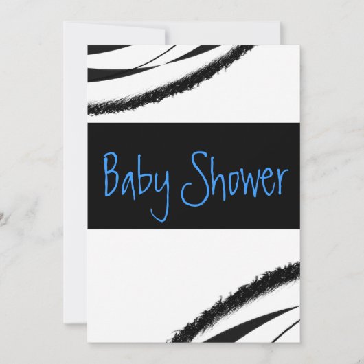 Invitation Baby shower moderne (Devant)