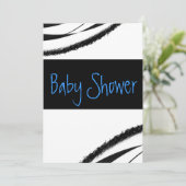 Invitation Baby shower moderne (Debout devant)