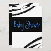 Invitation Baby shower moderne (Devant / Derrière)