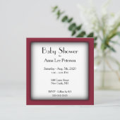 Invitation Baby shower moderne (Debout devant)