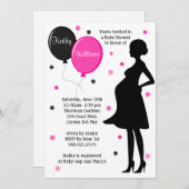 Invitation Baby shower moderne (Devant / Derrière)