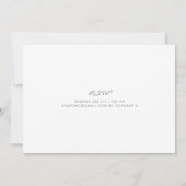 Invitation Baby shower moderne B/W Photo Champagne Rose (Dos)