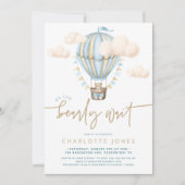 Invitation Baby shower moderne Bearly Wait (Devant)