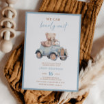 Invitation Baby shower moderne Blue Teddy Bear Boy<br><div class="desc">Baby shower moderne Blue Teddy Bear Boy Invitation</div>