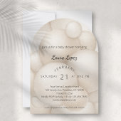 Invitation Baby shower moderne Boho Balloons