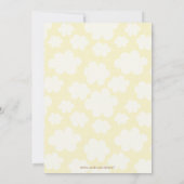 Invitation baby shower moderne chic vert et marron (Dos)