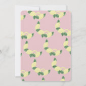 Invitation Baby shower moderne Citrus Citrus Bunch Wreath Gir (Dos)