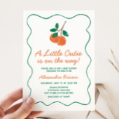 Invitation Baby shower moderne Citrus Little Cutie