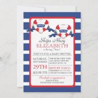 Baby shower moderne de Buoy Coeur Nautique Twins