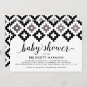 Invitation Baby shower moderne de couverture sud-ouest (Devant / Derrière)