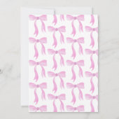 Invitation Baby shower moderne de fille de garçon rose (Dos)