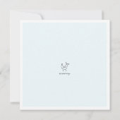 Invitation Baby shower moderne de garçon de couples de (Dos)