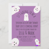 Invitation Baby shower moderne Ghost Ghoul (Devant)
