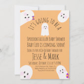 Invitation Baby shower moderne Ghost Ghoul (Devant)