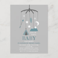 Baby shower moderne inspiré de Bohème de garçon