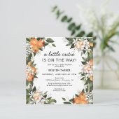 Invitation Baby shower moderne Little Cutie (Debout devant)