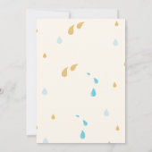 Invitation Baby Shower Moderne Mignon Arc-en-Ciel (Dos)