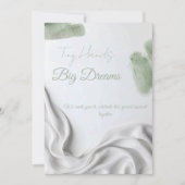 Invitation Baby Shower Moderne Neutre (Devant)