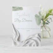 Invitation Baby Shower Moderne Neutre (Debout devant)