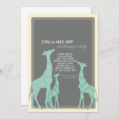 Invitation Baby shower moderne | No 2 (Devant / Derrière)