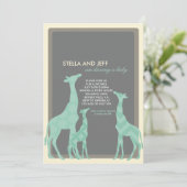 Invitation Baby shower moderne | No 2 (Debout devant)