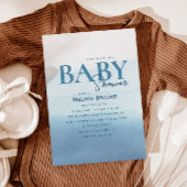Invitation Baby shower moderne Ocean Watercolor