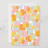 Invitation Baby shower moderne Pastel Boy Girl Couples (Dos)