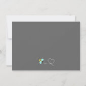 Invitation Baby Shower Moderne pour la Future Maman en Thème (Dos)