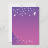Invitation Baby shower moderne Purple Star (Dos)