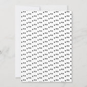 Invitation Baby shower moderne Saupoudrer rose Turquoise (Dos)