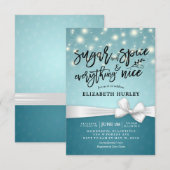 Invitation Baby shower moderne Sucre & épices & Tout Nice (Devant / Derrière)