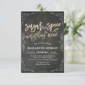 Invitation Baby shower moderne Sucre & épices & Tout Nice (Debout devant)