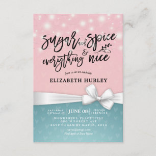 Invitation Baby shower moderne Sucre & épices & Tout Nice