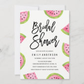 Invitation Baby Shower Moderne sur le Thème Pastèque (Devant)