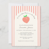 Invitation Baby shower moderne Sweet Little Peach (Devant)