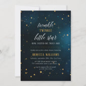 Invitation Baby shower moderne Twinkle Twinkle Little Star (Devant)