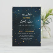 Invitation Baby shower moderne Twinkle Twinkle Little Star (Debout devant)