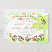 Invitation Baby shower Monkey Jungle (Devant)
