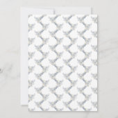Invitation Baby Shower Monogramme de luxe Heron (Dos)