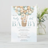 Invitation Baby Shower Montgolfière (Debout devant)