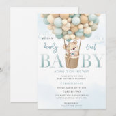 Invitation Baby Shower Montgolfière (Devant / Derrière)