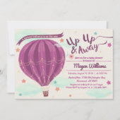 Invitation baby shower montgolfière (Devant)