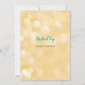 Invitation Baby shower motif bleu mer (Dos)