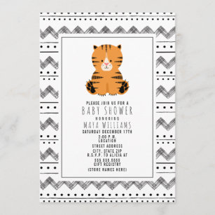 Invitations Faire Part Tigre Blanc Zazzle Be