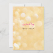 Invitation Baby shower motif rose (Dos)